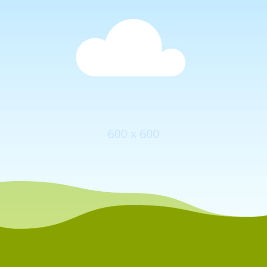 placeholder image of green grass, blue sky and white cloud